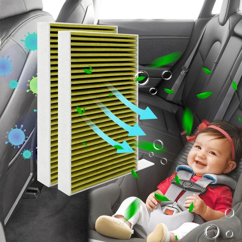 JOJOMARK Cabin Air Filter fits for Tesla Model 3/Y with Activated Carbon Fit for 2016-2024 Model 3/2020 2021 2022 2023 2024 Model Y - Image 5